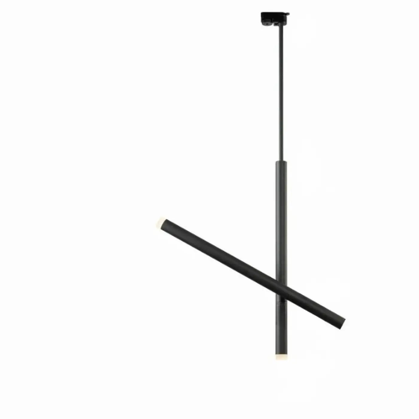 Double Arm Pivot Pendant Light Aluminium Black White 5W 75cm