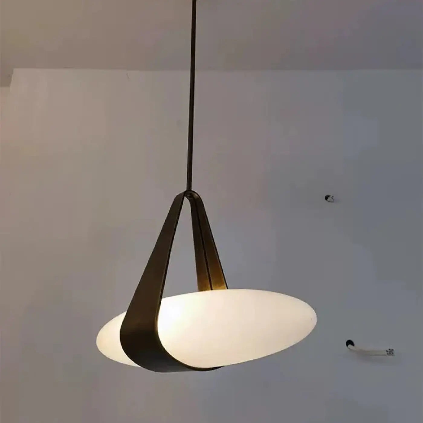 Black Glass & Metal Pendant Light LED — Single or Triple, Dimmable Option