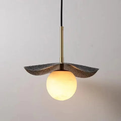 Gold Metal White Globe Pendant Light G9 Art Deco