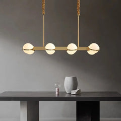 Gold Rope Linear Pendant Light E27 Dimmable IP65