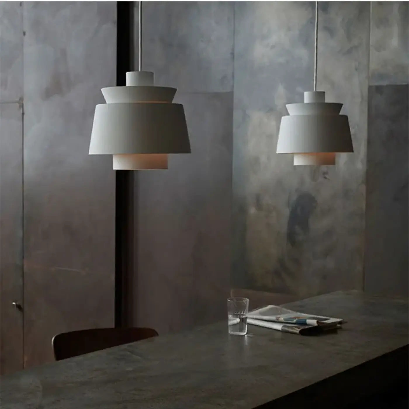 Modern Coloured Metal Pendant Light E27 — Black, Gold, Rose Gold and White