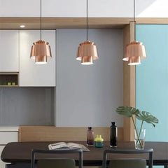 Modern Coloured Metal Pendant Light E27 — Black, Gold, Rose Gold and White