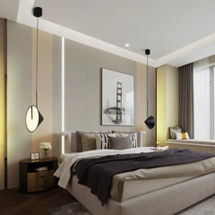 Black Conical Pendant Light E27 — Ø20cm, Cool White 4000K