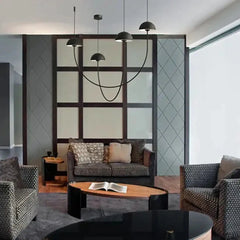 Sculptural Black Pendant Light Dimmable Metal E27 — S/M