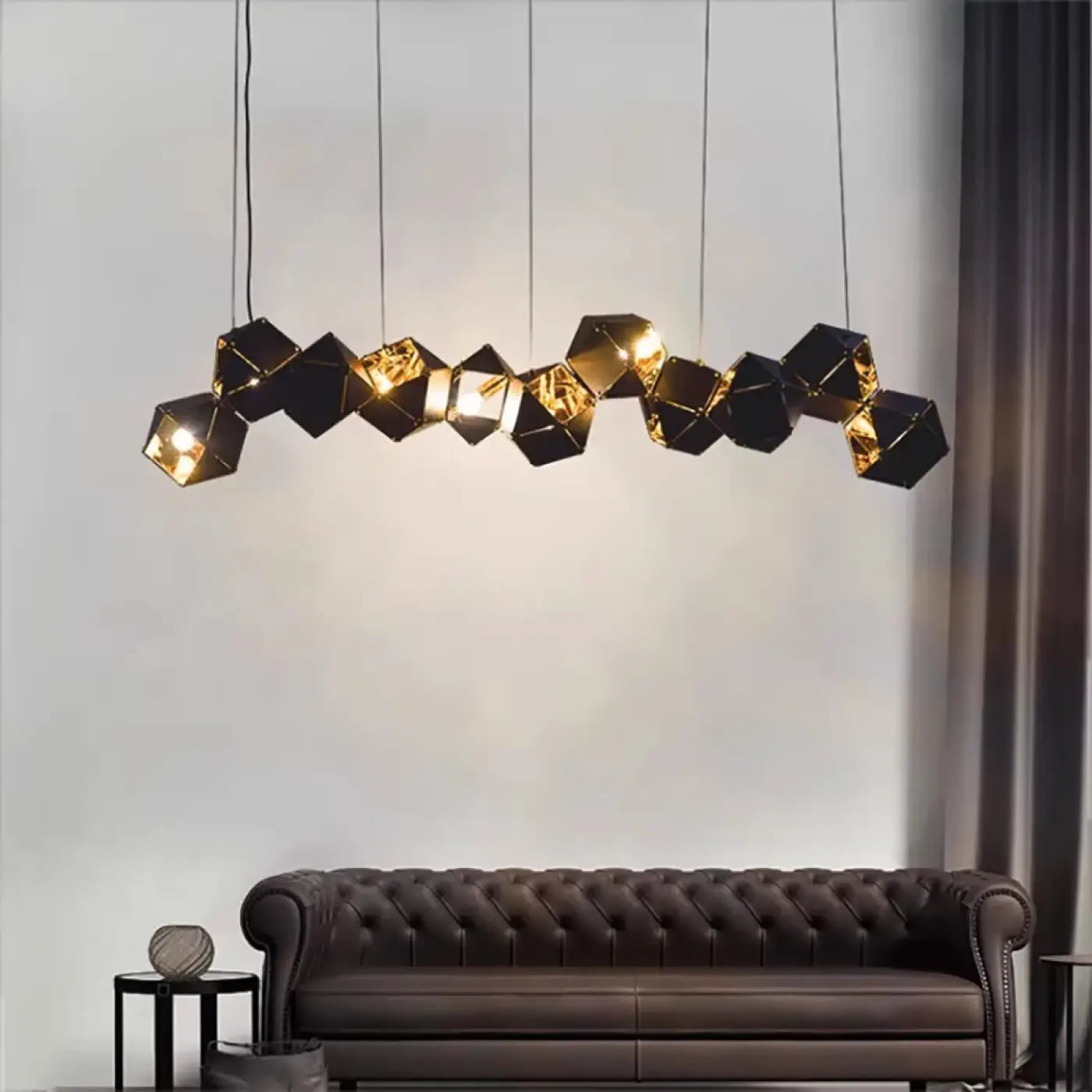 Geometric Multi-Head Pendant Light E14 — S/M/L/XL, Dimmable Option