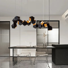 Geometric Multi-Head Pendant Light E14 — S/M/L/XL, Dimmable Option