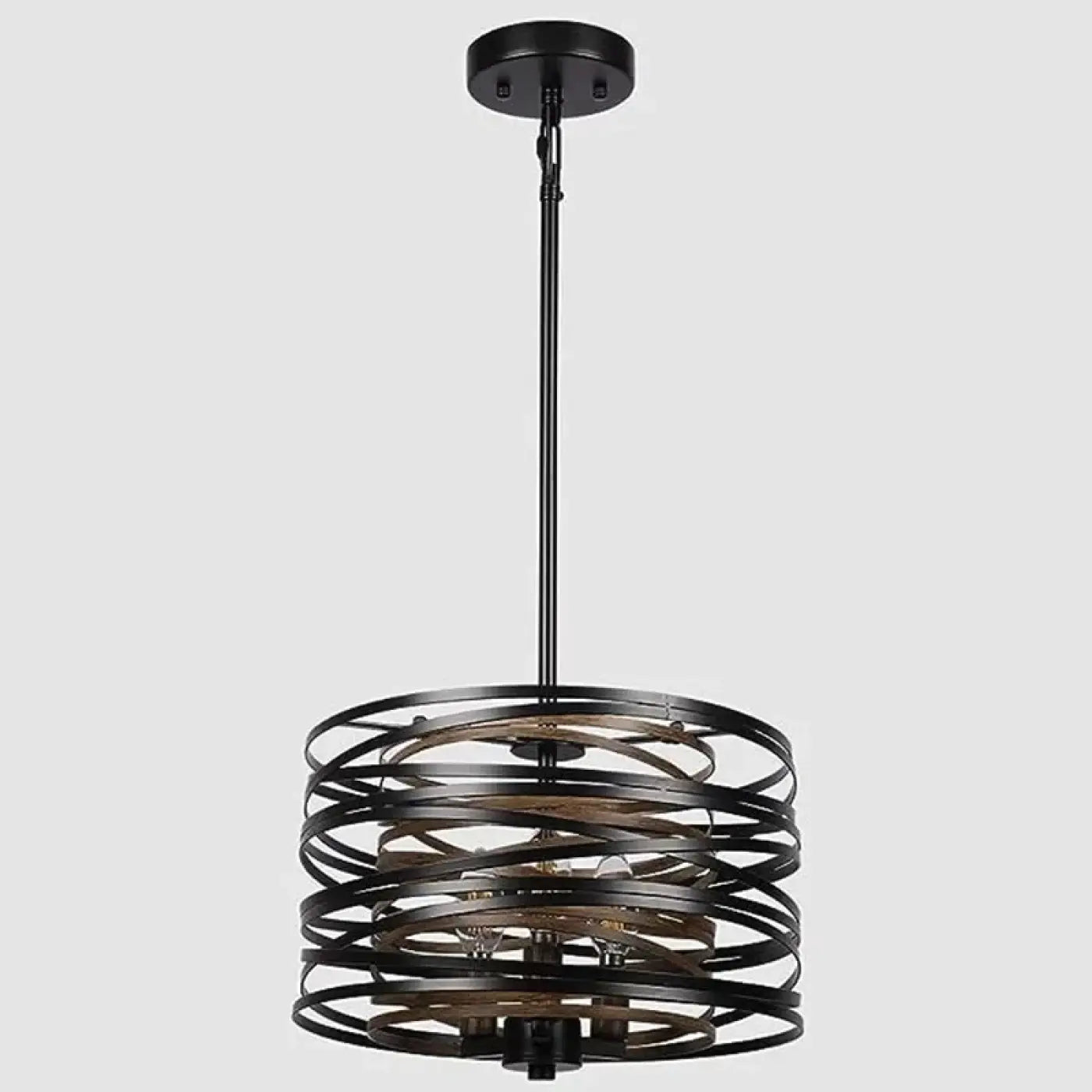 Black Concentric Rings Pendant Light E14 — S Ø32cm / M Ø50cm