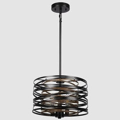Black Concentric Rings Pendant Light E14 — S Ø32cm / M Ø50cm