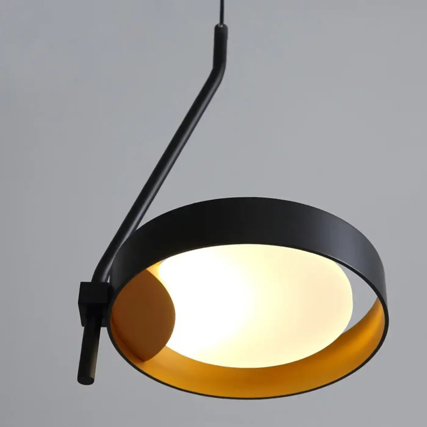 Black Circular LED Ring Ceiling Light GX53 — 4 Sizes, Dimmable