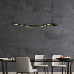 Sculptural Organic LED Pendant Light E27 Dimmable Black S/M