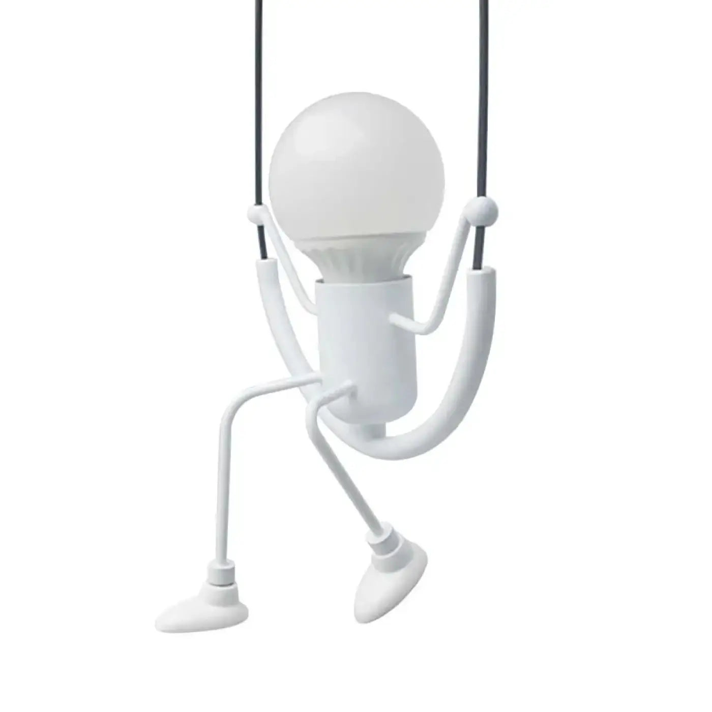 Novelty Spider Figure Pendant Light E27 Metal Black White Yellow