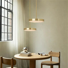 Marble & Metal Pendant Light LED IP65 — Gold & Black, S to XL