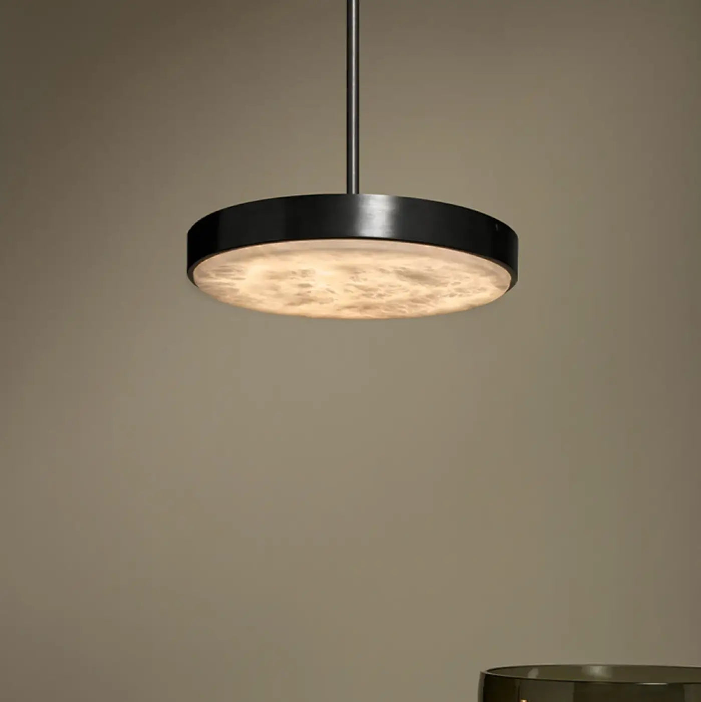 Marble & Metal Pendant Light LED IP65 — Gold & Black, S to XL