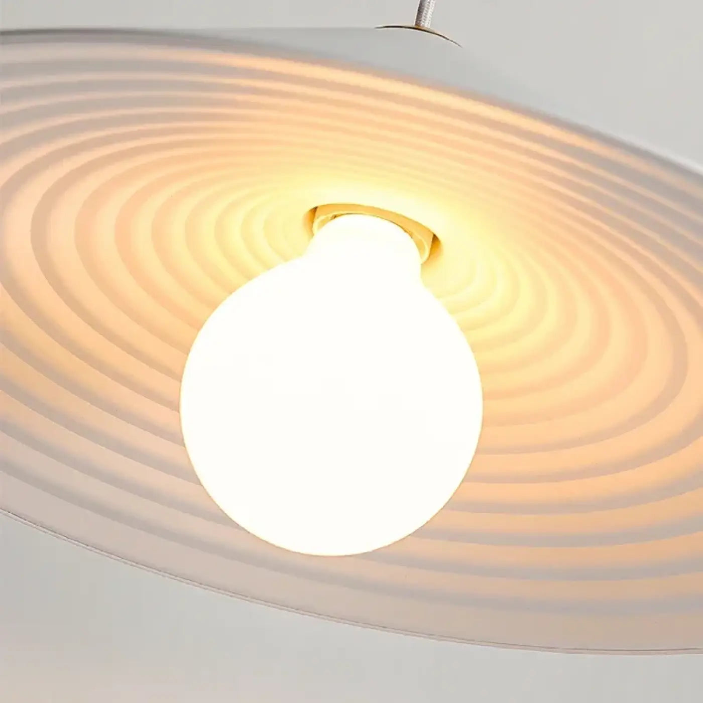 Conical Shade Pendant Light E27 Ø42cm — Black or White, 3 Colour Temperatures