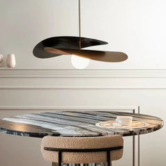 Modern Black Brass Minimalist Pendant Light E27 — S/M