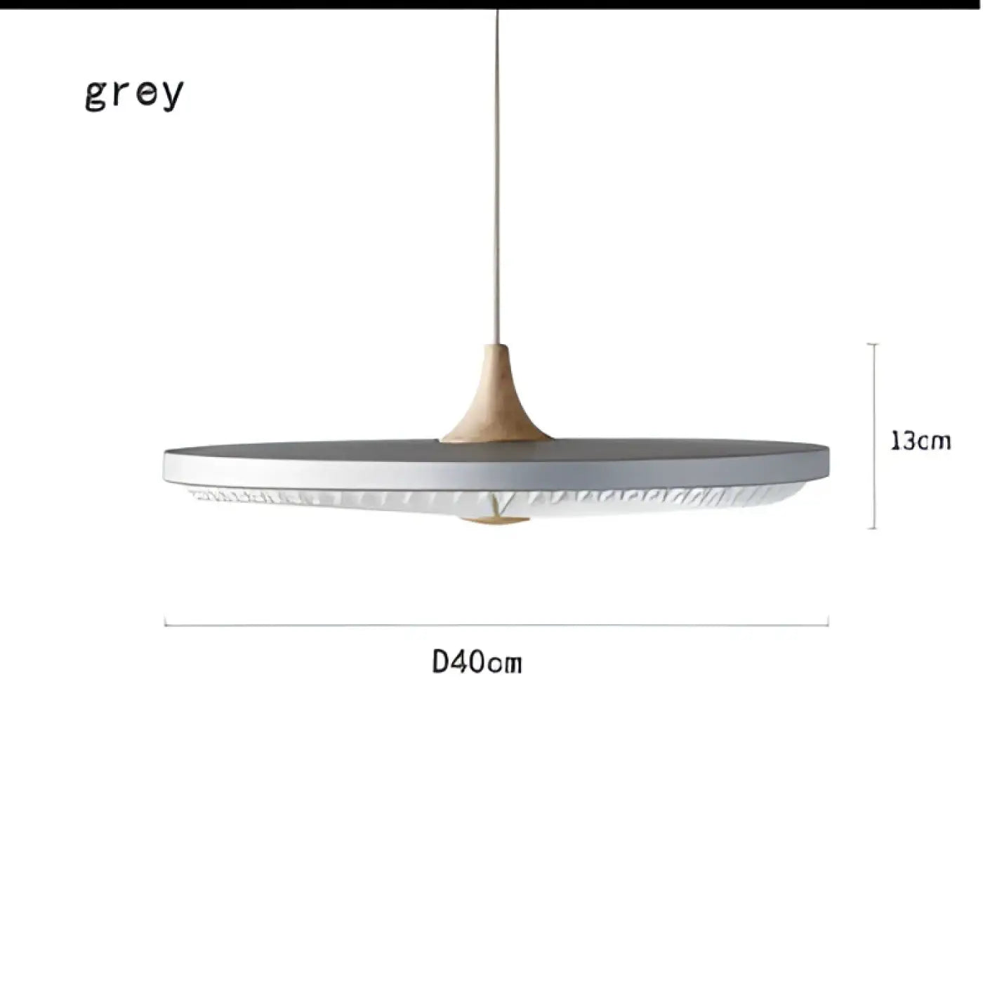 Round Pendant Light Metal Acrylic E27 IP65 Black White