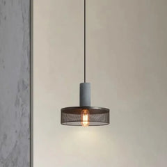 Black Glass Metal Pendant Light E27 Industrial Vintage 6 Shapes