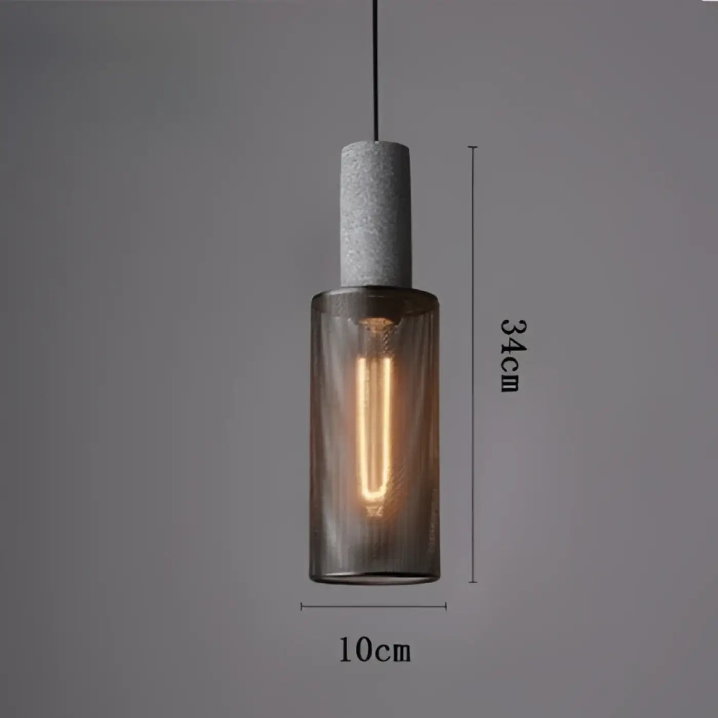 Black Glass Metal Pendant Light E27 Industrial Vintage 6 Shapes