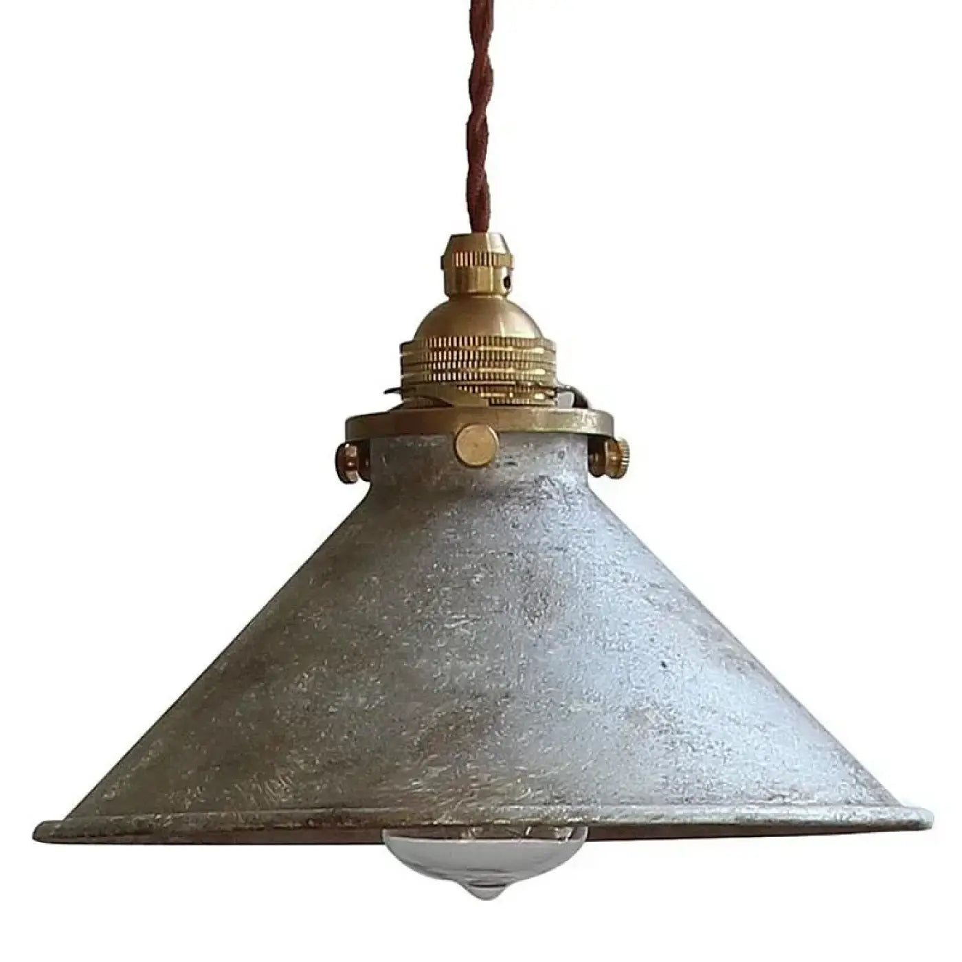 Vintage Metal Pendant Light E27 LED 4 Colours Blue Green White Silver