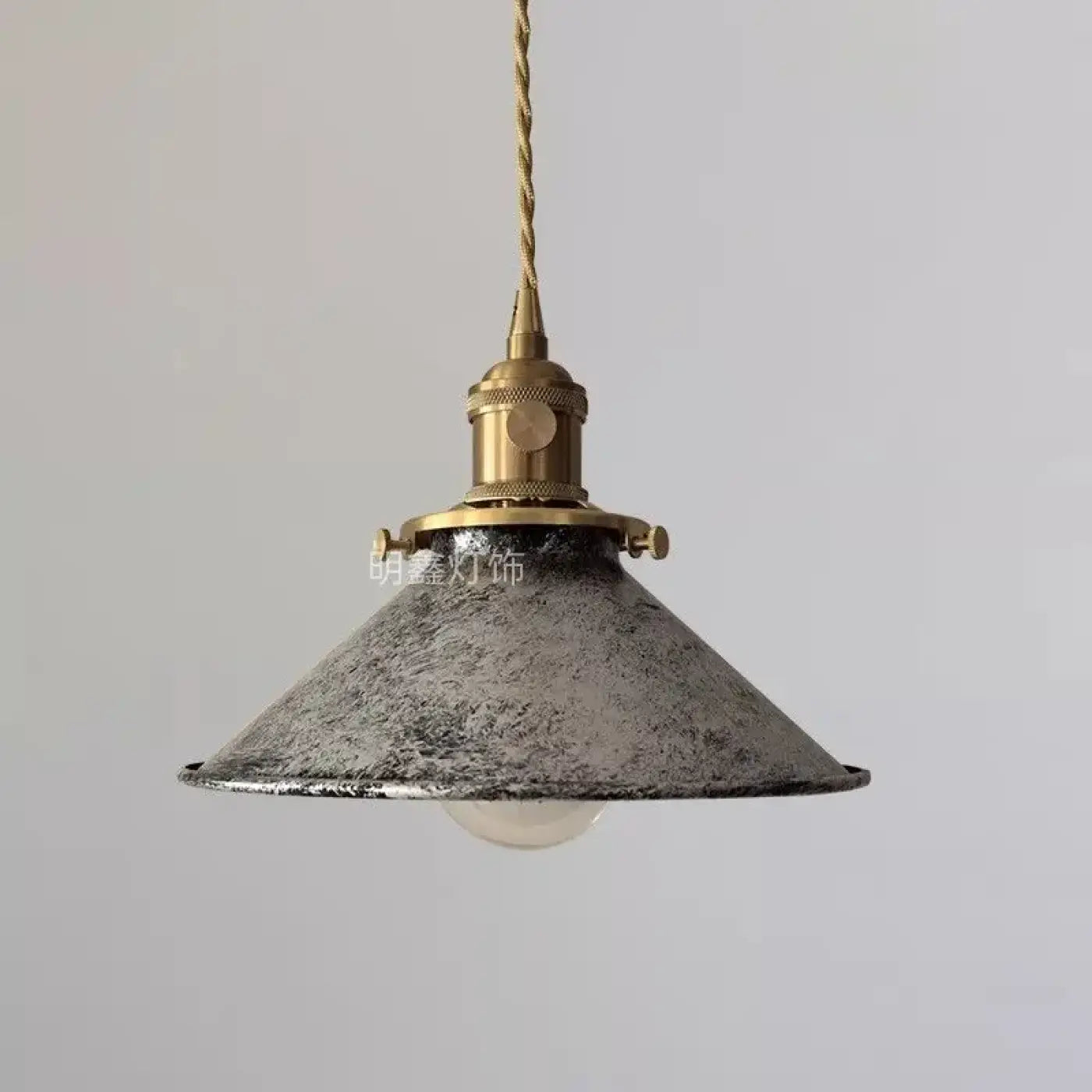 Vintage Metal Pendant Light E27 LED 4 Colours Blue Green White Silver