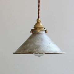 Vintage Metal Pendant Light E27 LED 4 Colours Blue Green White Silver