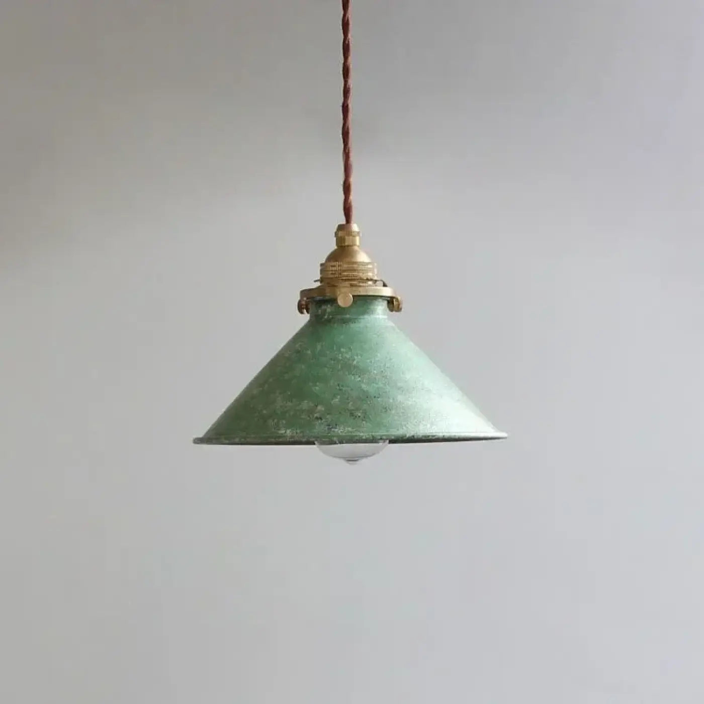 Vintage Metal Pendant Light E27 LED 4 Colours Blue Green White Silver