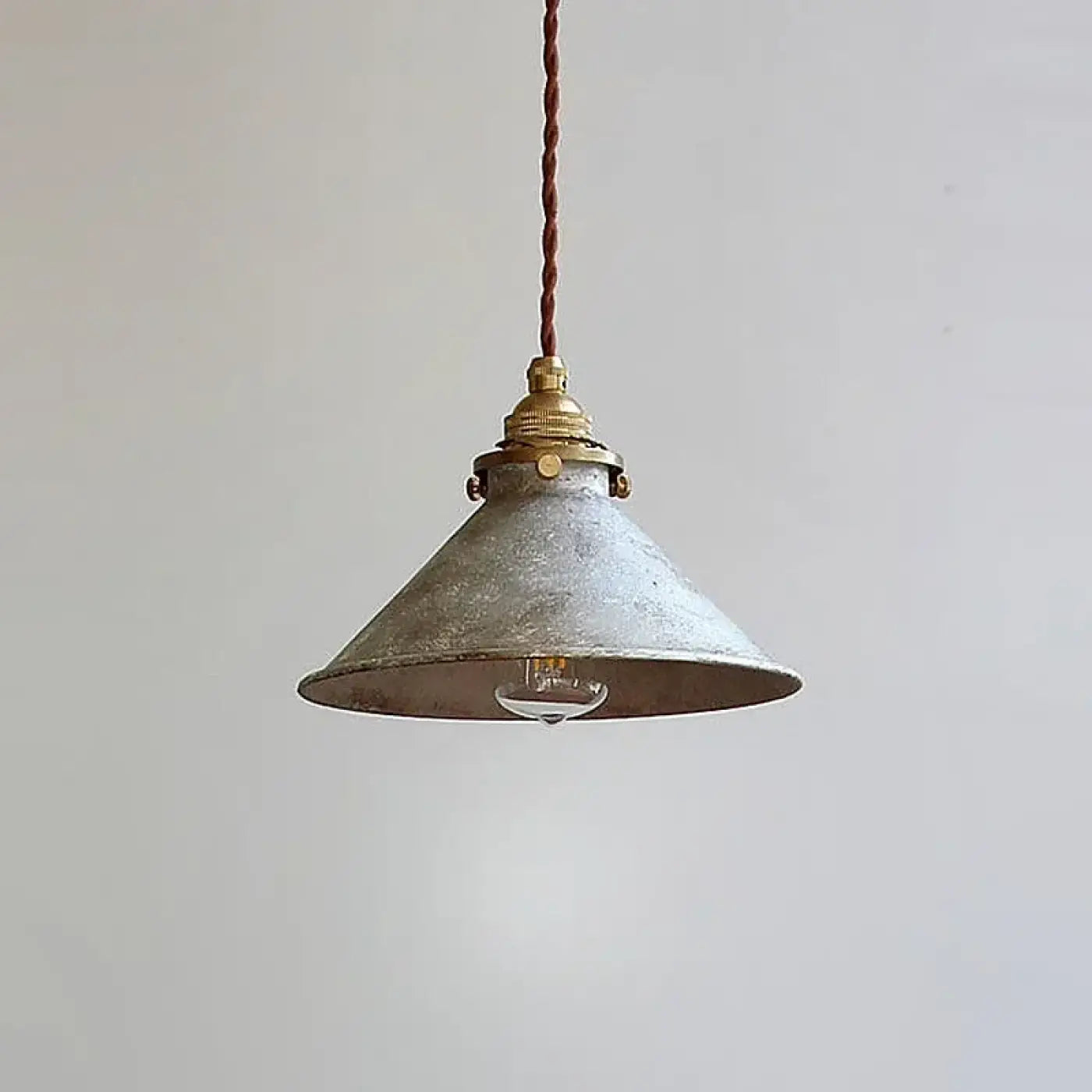Vintage Metal Pendant Light E27 LED 4 Colours Blue Green White Silver