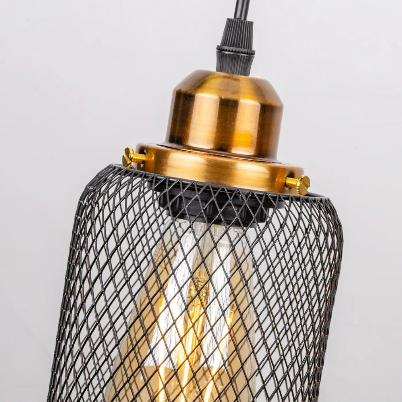 Industrial Vintage Metal Pendant Light E27 — Gold or Silver, 3 Cable Configurations