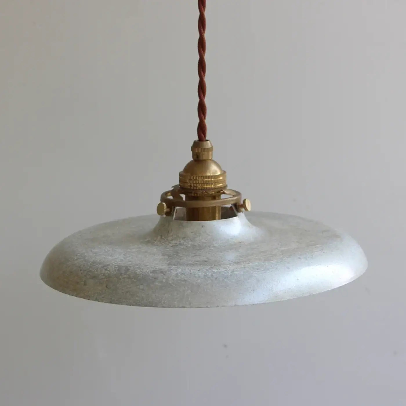 Vintage Metal Pendant Light E14 LED Braided Cable Green Yellow Silver Bronze