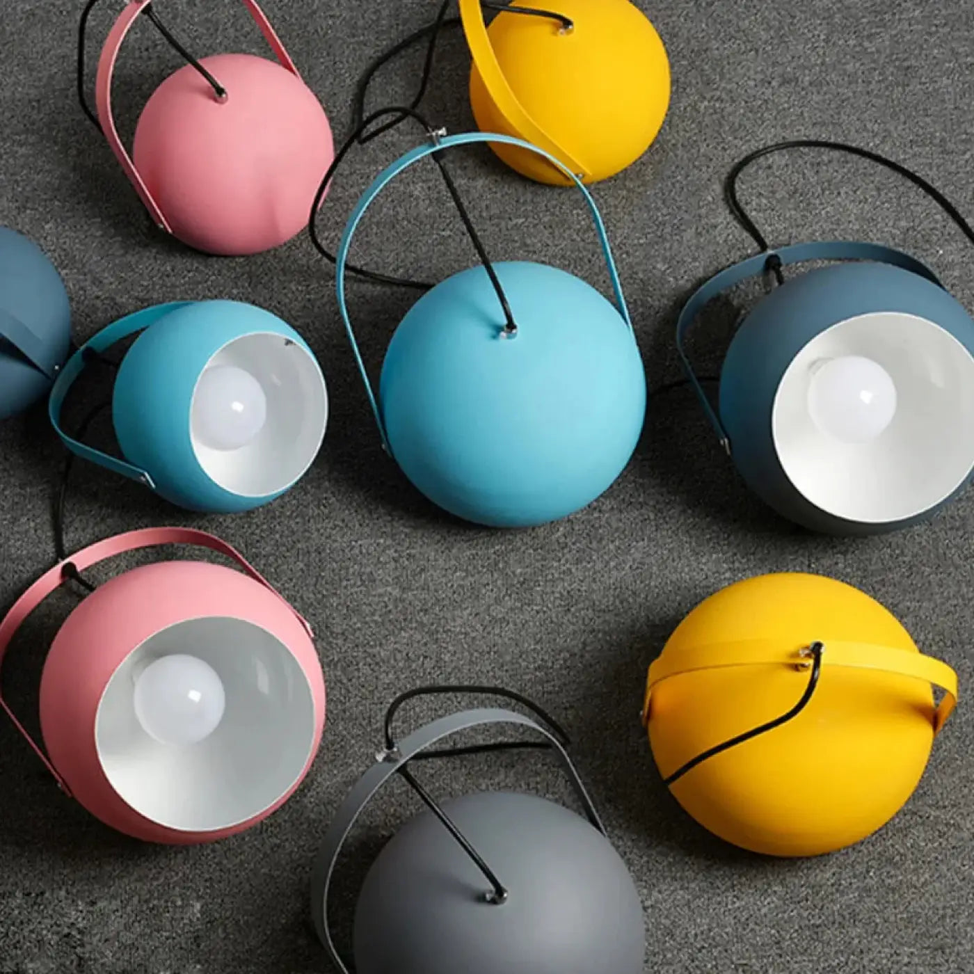 Hue — Coloured Acrylic Pendant Light, E27, S / M, 4 Colours