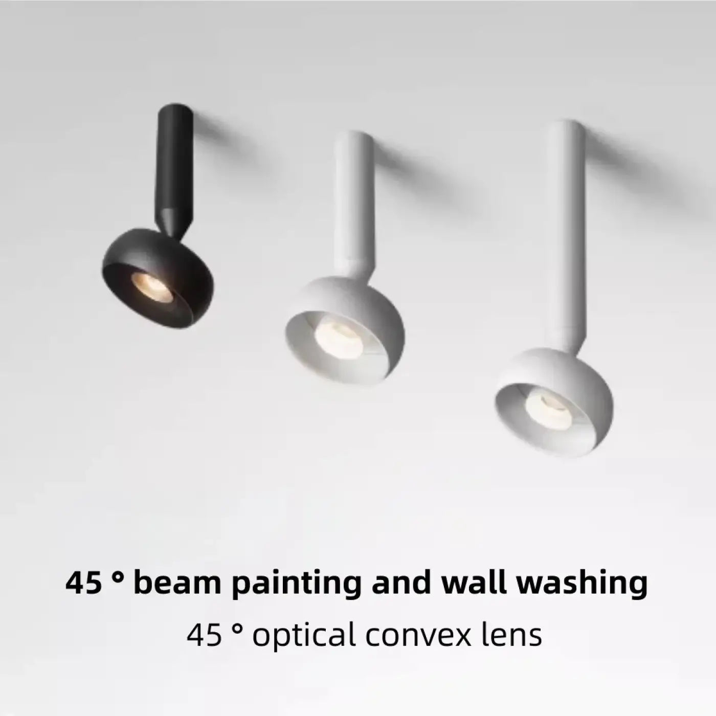 Adjustable LED Spot Pendant Light 7W — Black & White, A/B