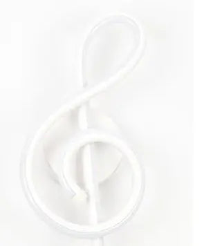 LED Musical Note Wall Light Aluminium 3 Colour Temps